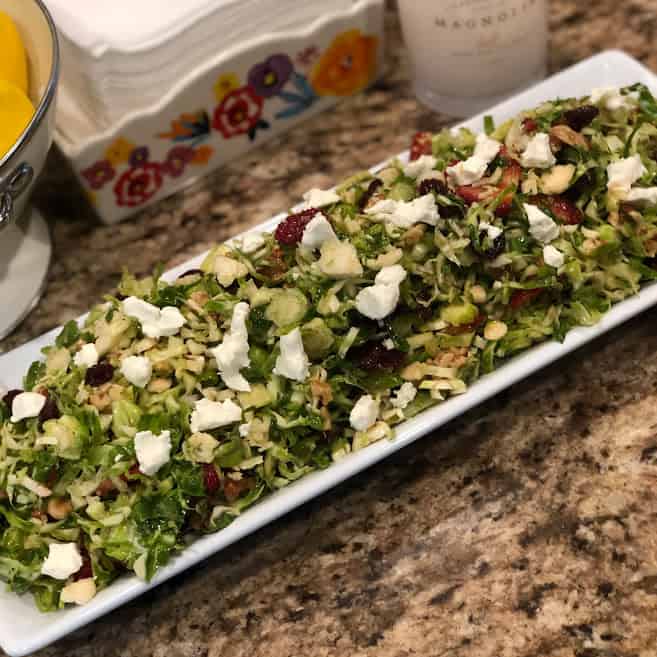 Brussels Sprouts Berry Cherry Salad