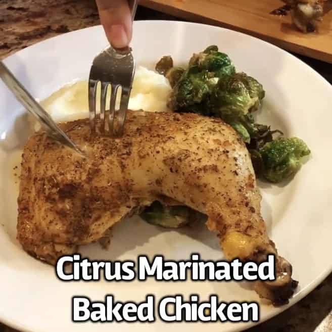 Citrus Marinated Baked Chicken