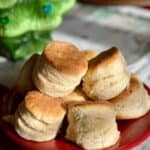 A plate of biscuits
