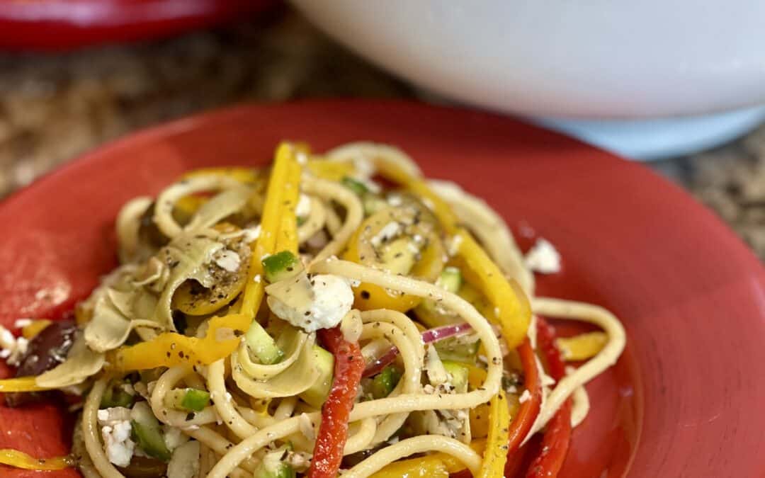 Greek Spaghetti Salad