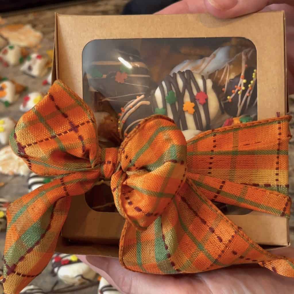 A gift box of homemade goods.