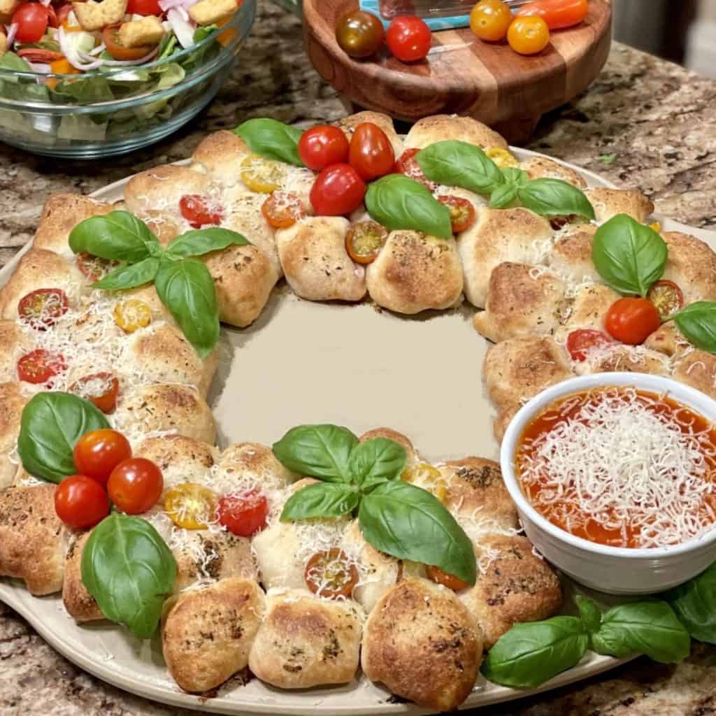 A pizza roll wreath.