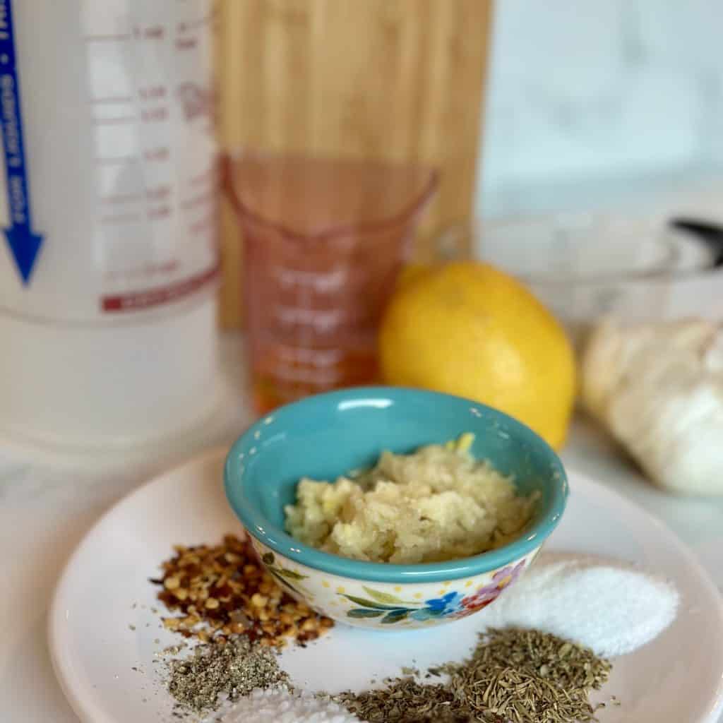 ingredients displayed nicely on a plate