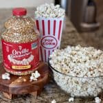 This is a picture of a bucket of popcorn.