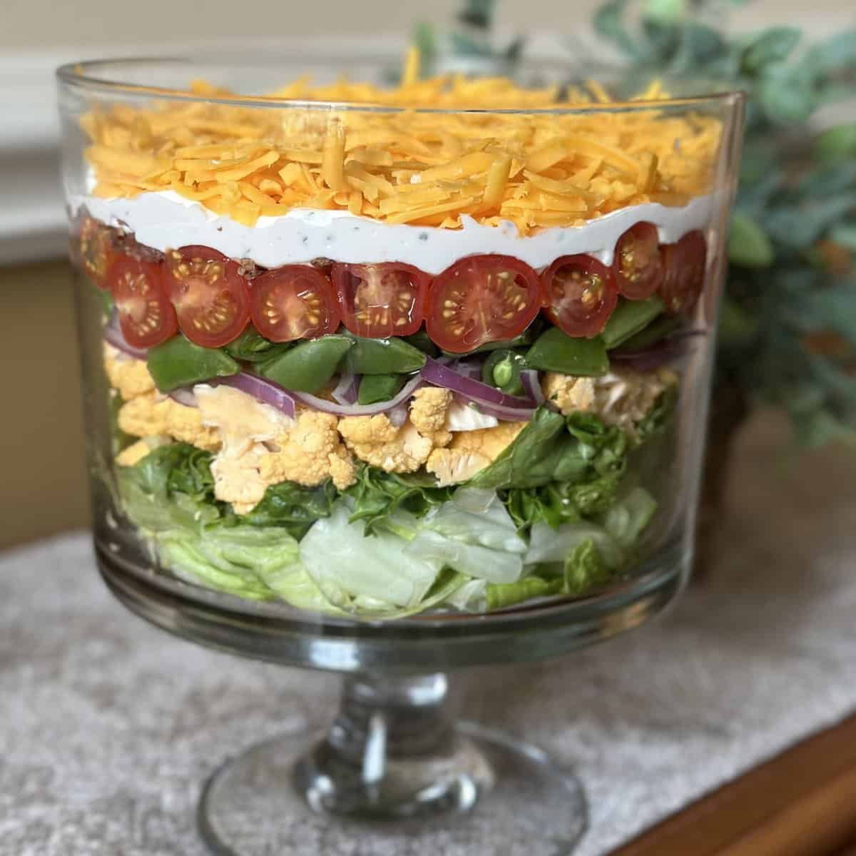 Seven Layer Salad (Make Ahead) - Dinner in 321 Seven Layer Salad (Make Ahead) - Dinner in 321