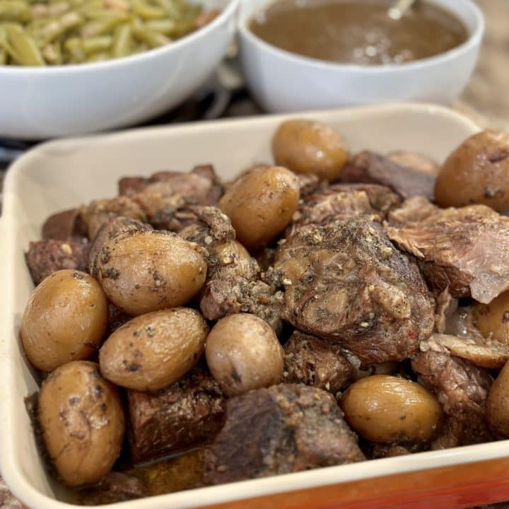 Slow Cooker Beef and Potatoes - Dinner in 321