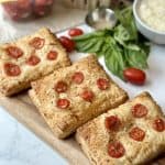 A tray of pizza pop tarts.