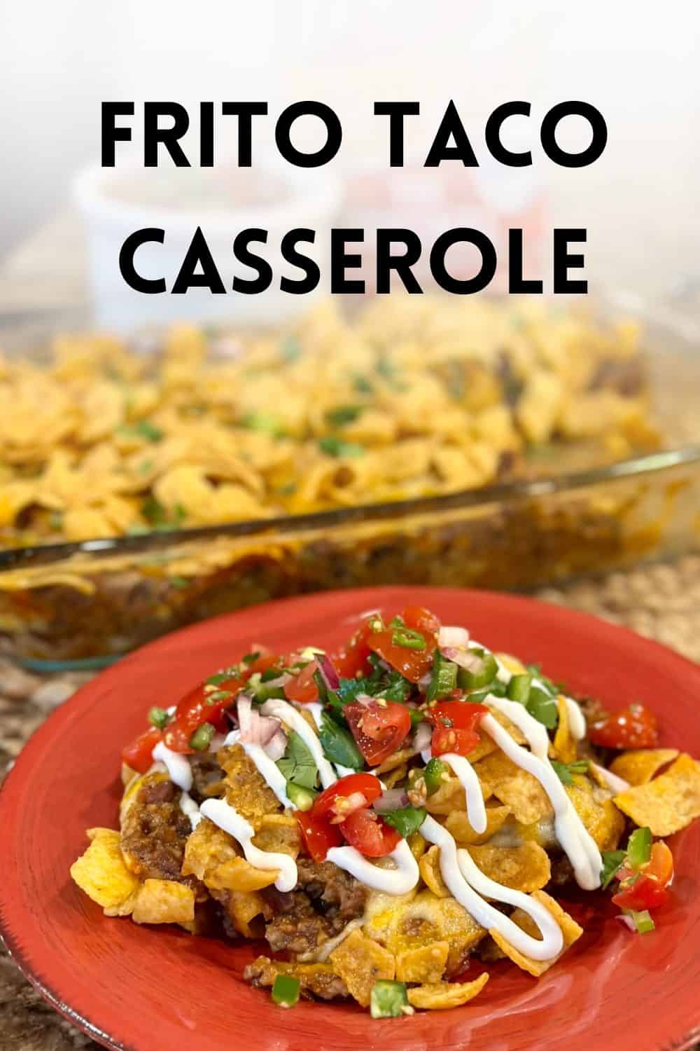 taco bake with corn chips