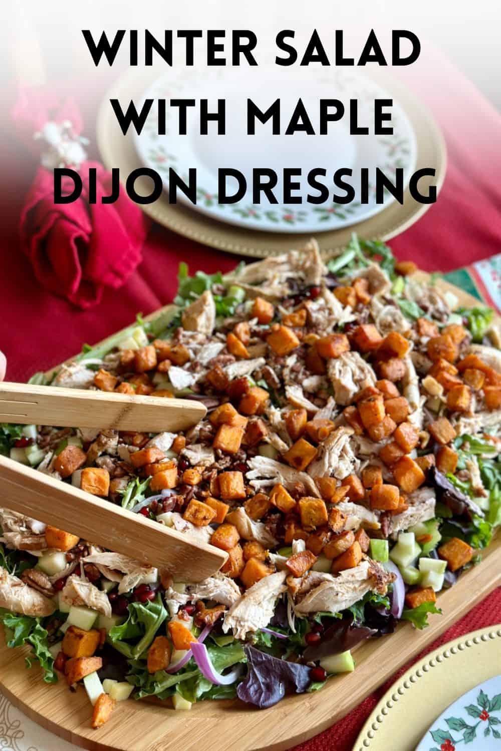 princess polly baby blue dress Winter Salad with Tahini Miso Dressing