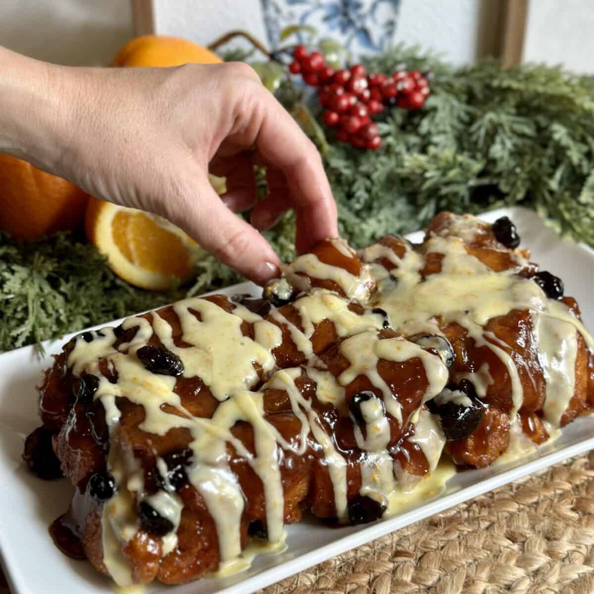Cranberry Orange Monkey Bread - Dinner in 321
