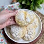 Gooey Butter Cookies on a plate.