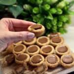 A tray of Peanut Butter Cup Cookies.
