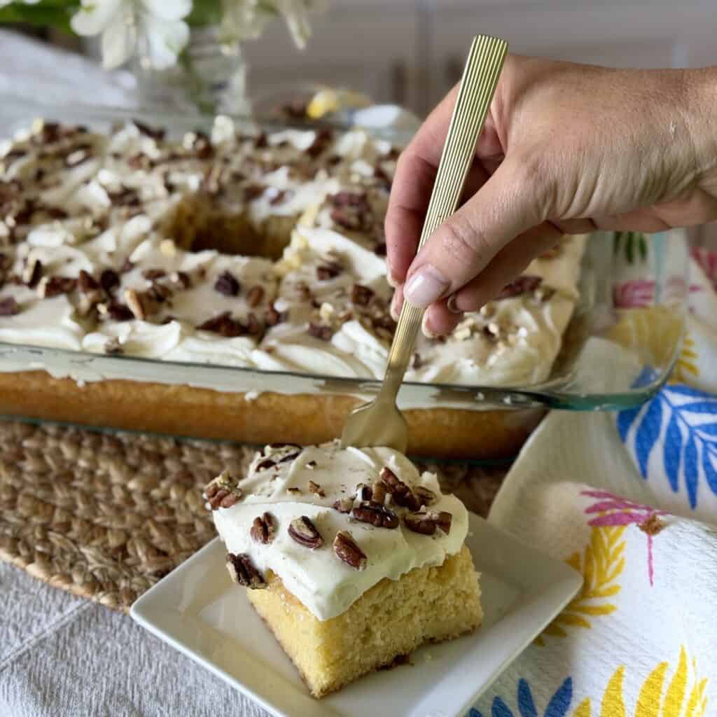 A slice of Elvis Presley Cake.