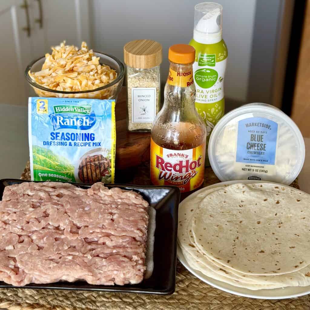 Ingredients Buffalo sheet pan tacos.