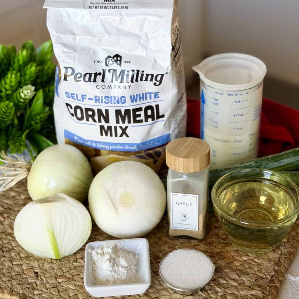 Ingredients for onion patties