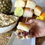 A slice of Hawaiian sliders.