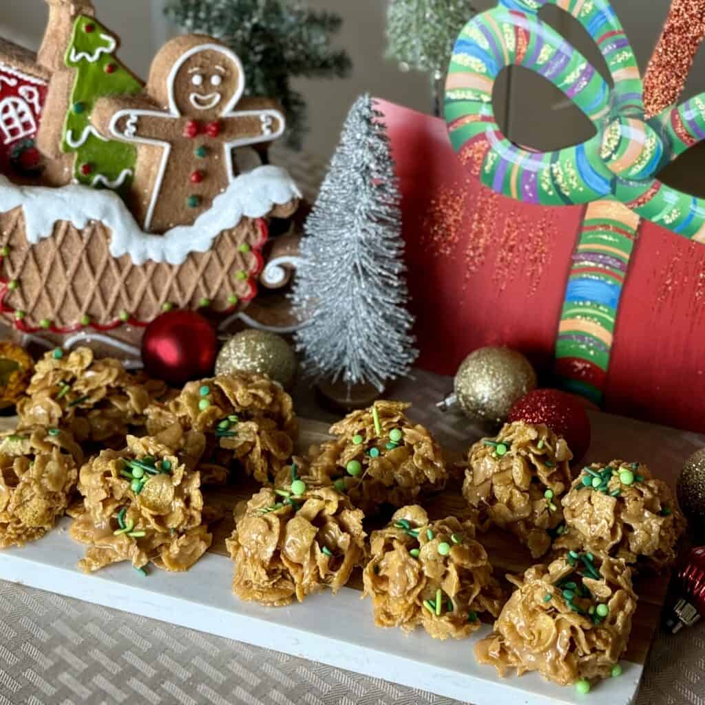 A plate of Cornflake candy.